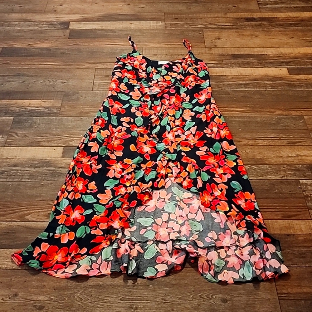 Boutique Floral Hi low sundress size 1x like new